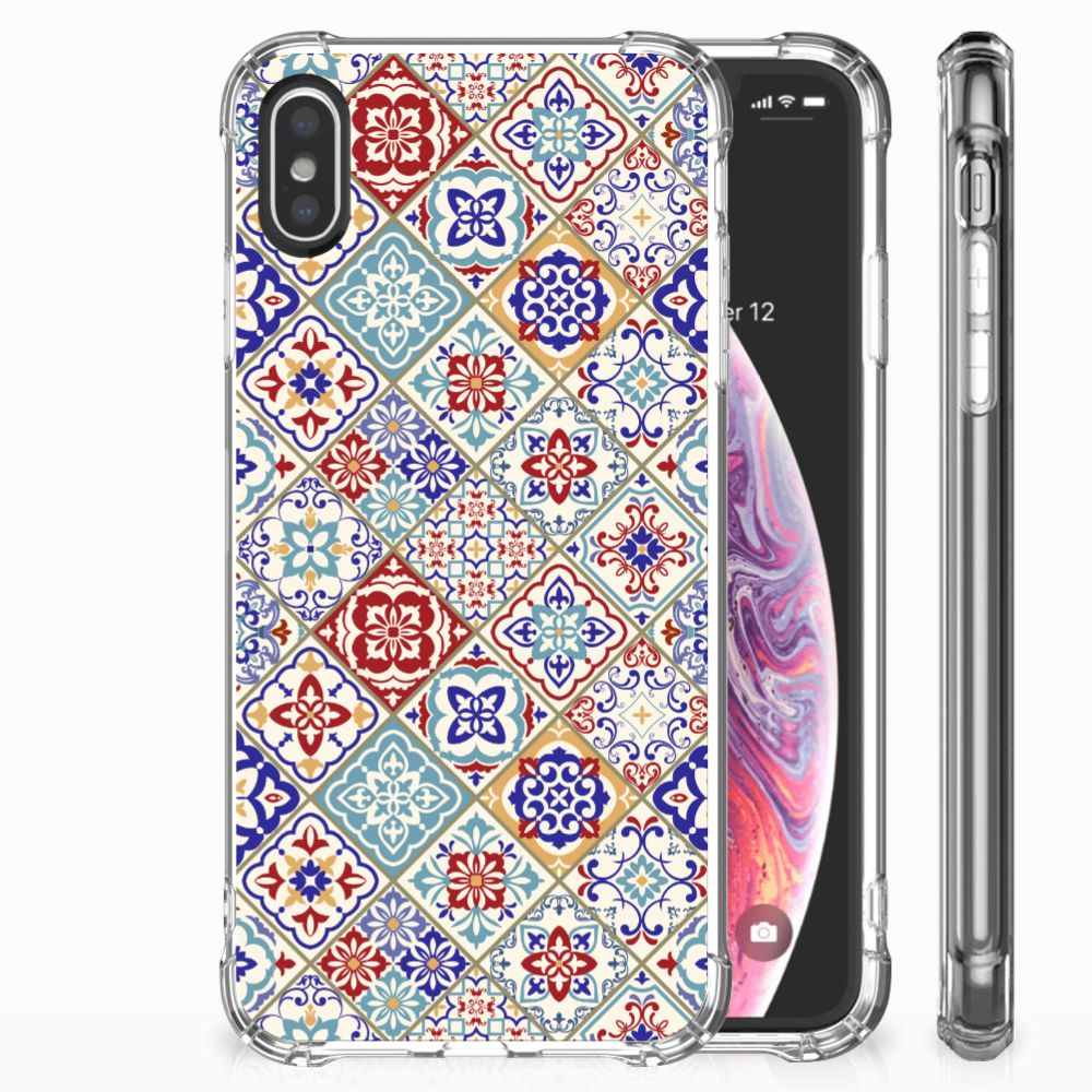 Apple iPhone X | Xs Anti-Shock Hoesje Tiles Color