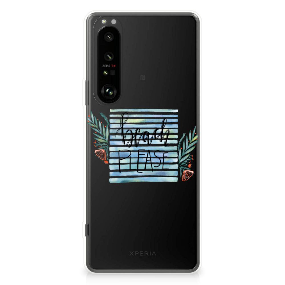 Sony Xperia 1 III Telefoonhoesje met Naam Boho Beach