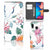 Samsung Galaxy A30 Telefoonhoesje met Pasjes Bird Flowers