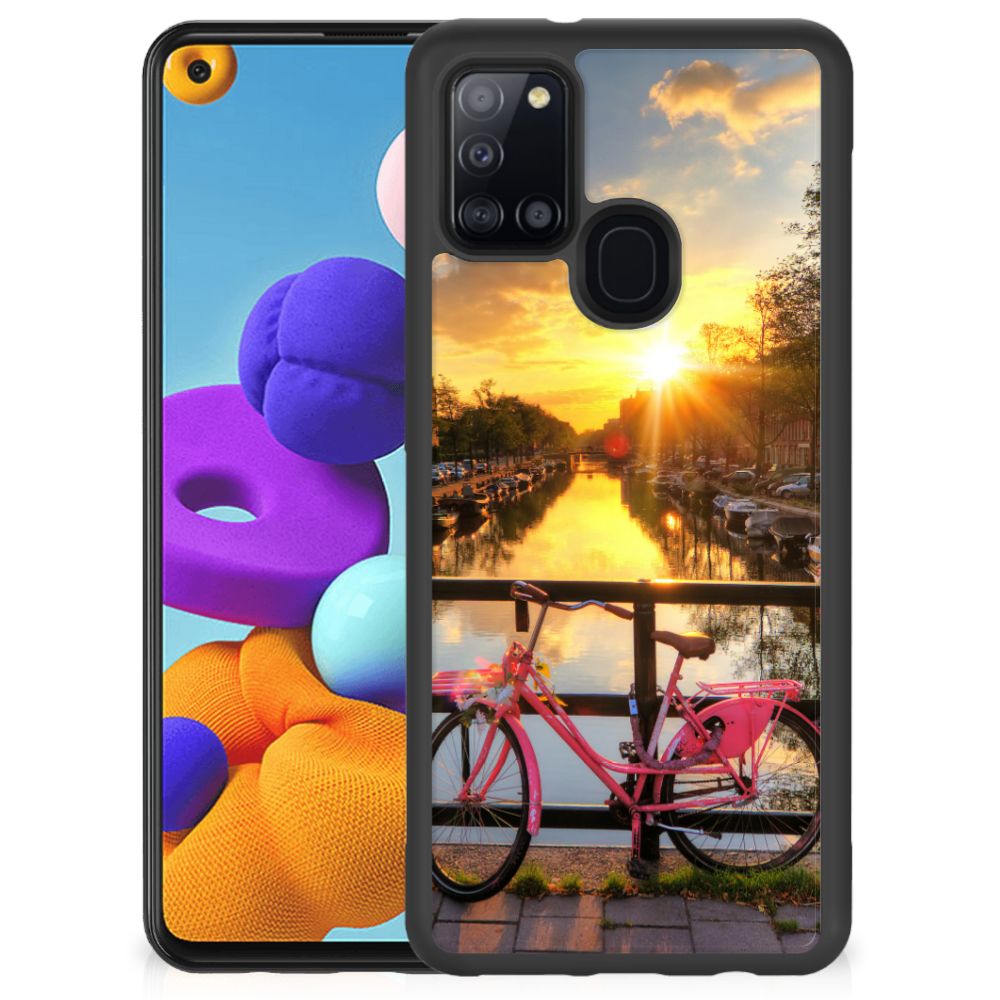 Samsung Galaxy A21s Silicone Hoesje Amsterdamse Grachten