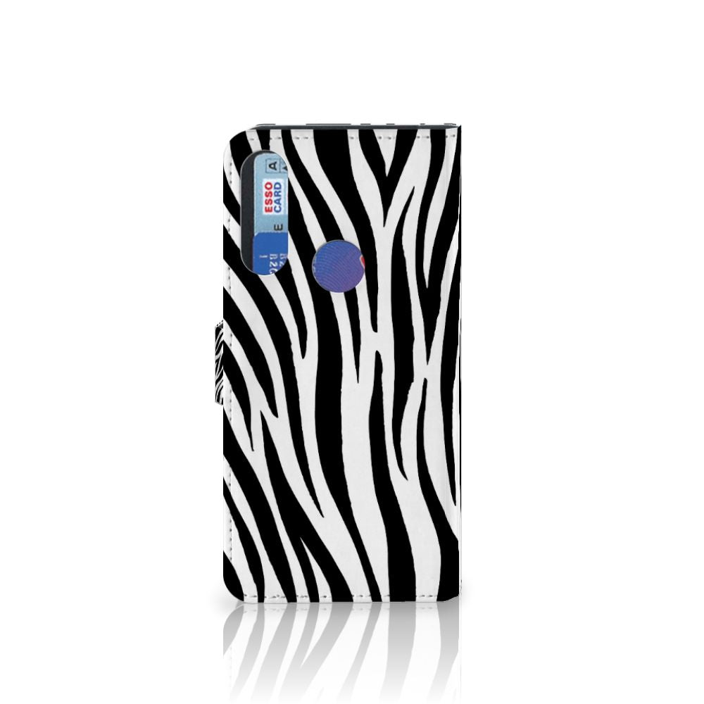 Alcatel 1S 2020 Telefoonhoesje met Pasjes Zebra
