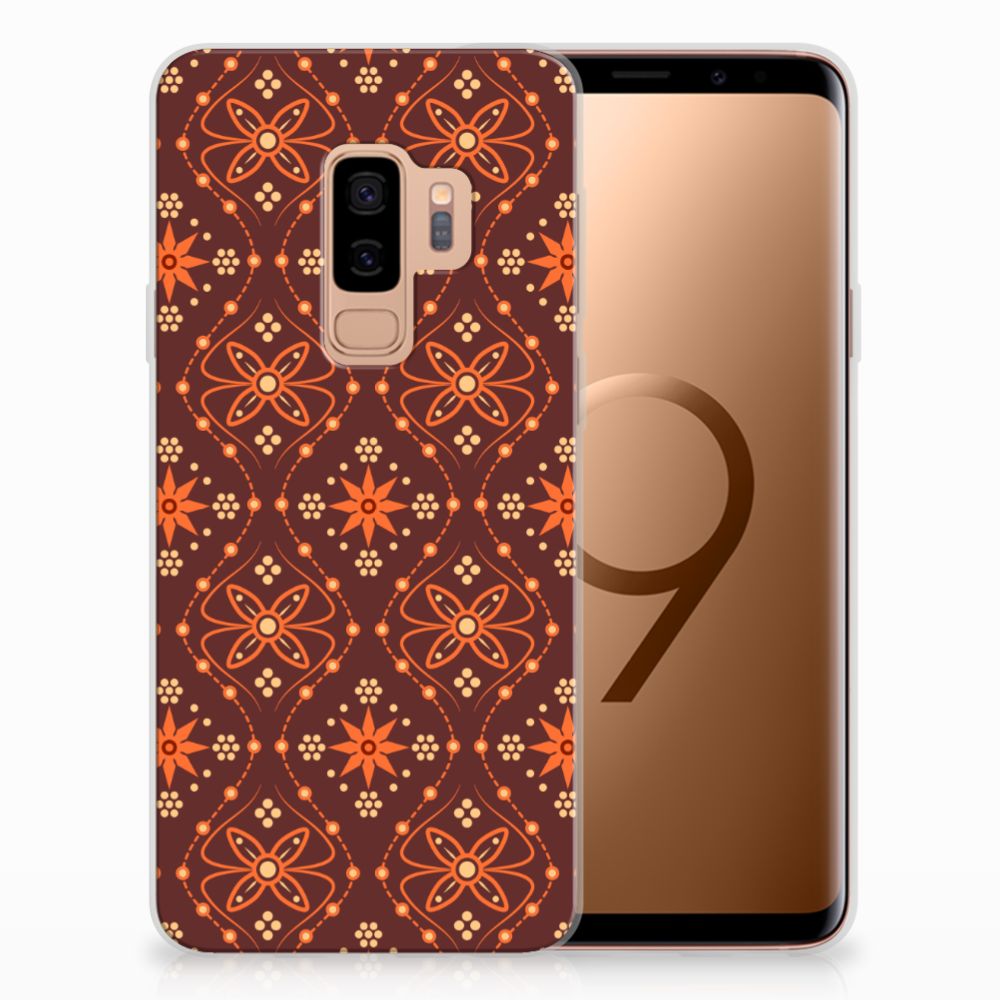 Samsung Galaxy S9 Plus TPU bumper Batik Brown