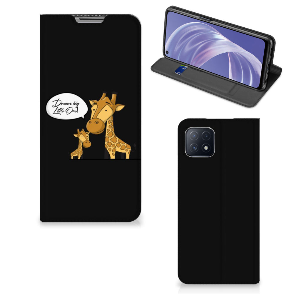 OPPO A73 5G Magnet Case Giraffe