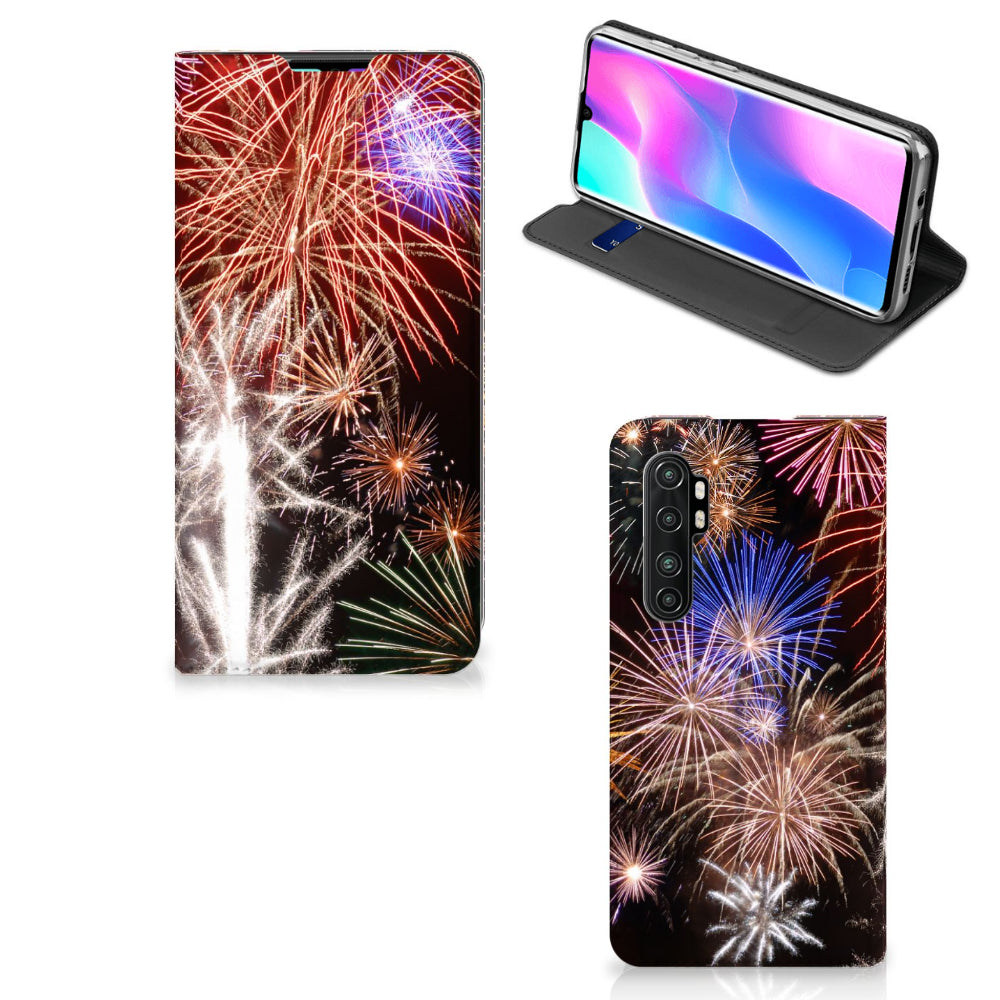 Xiaomi Mi Note 10 Lite Hippe Standcase Vuurwerk