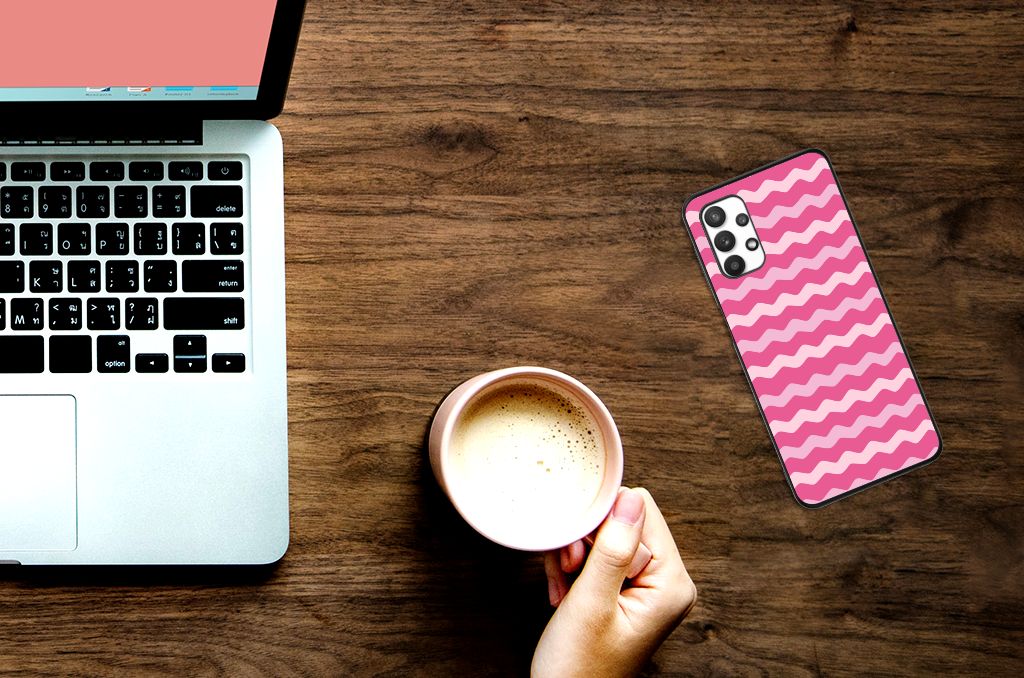 Samsung Galaxy A32 5G Back Case Waves Pink B2C Telecom