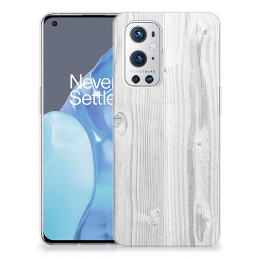 OnePlus 9 Pro Bumper Hoesje White Wood