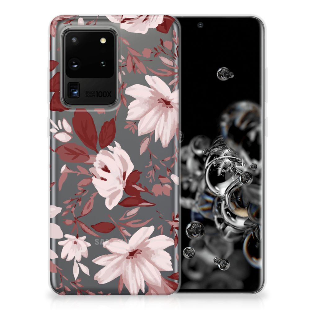 Hoesje maken Samsung Galaxy S20 Ultra Watercolor Flowers B2C Telecom