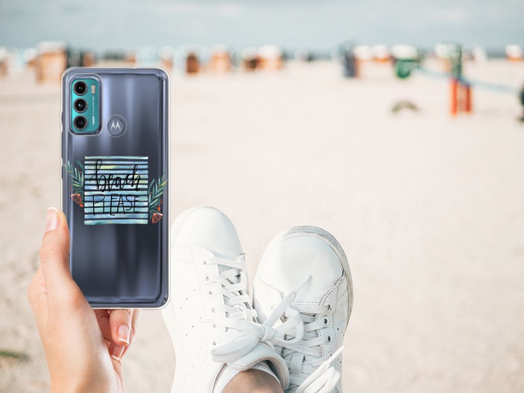 Motorola Moto G60 Telefoonhoesje met Naam Boho Beach B2C Telecom