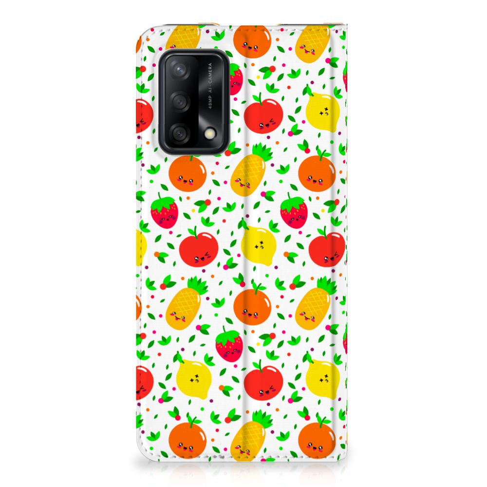 OPPO A74 4G Flip Style Cover Fruits - B2C Telecom