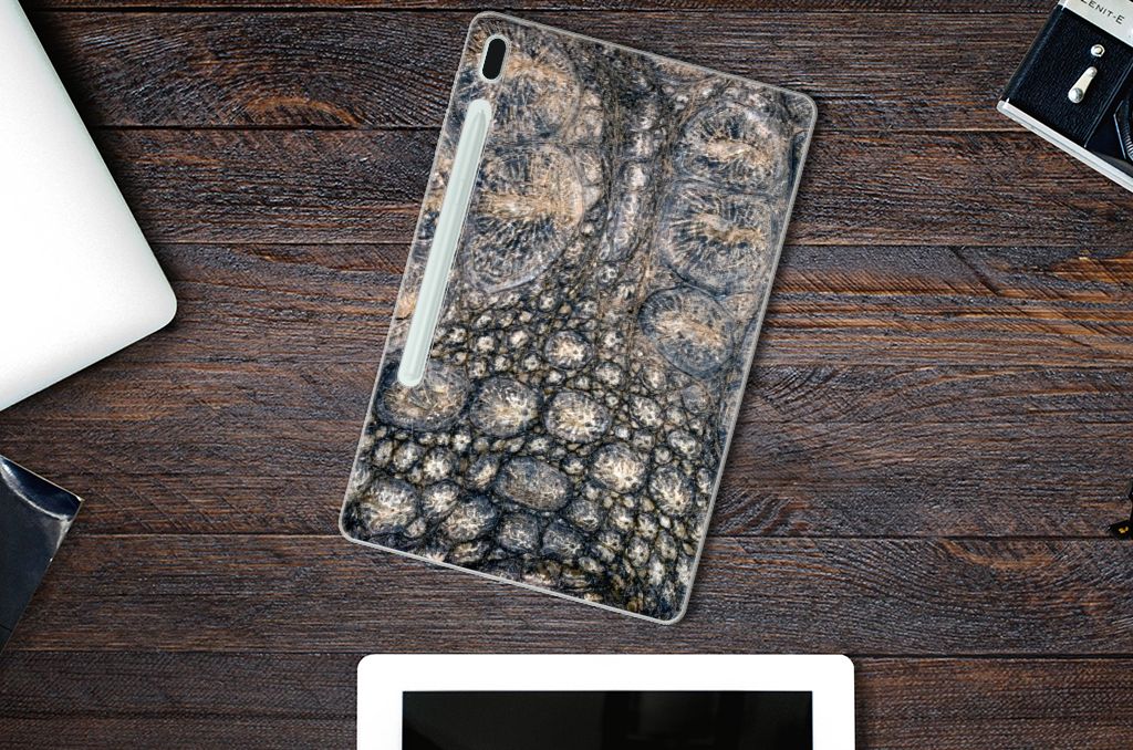 Samsung Galaxy Tab S7FE Back Case Krokodillenprint - B2C Telecom
