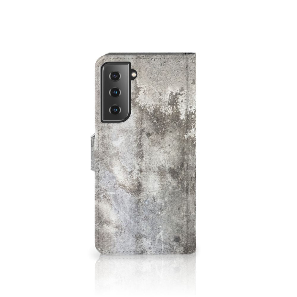 Samsung Galaxy S21 Bookcase Beton Print
