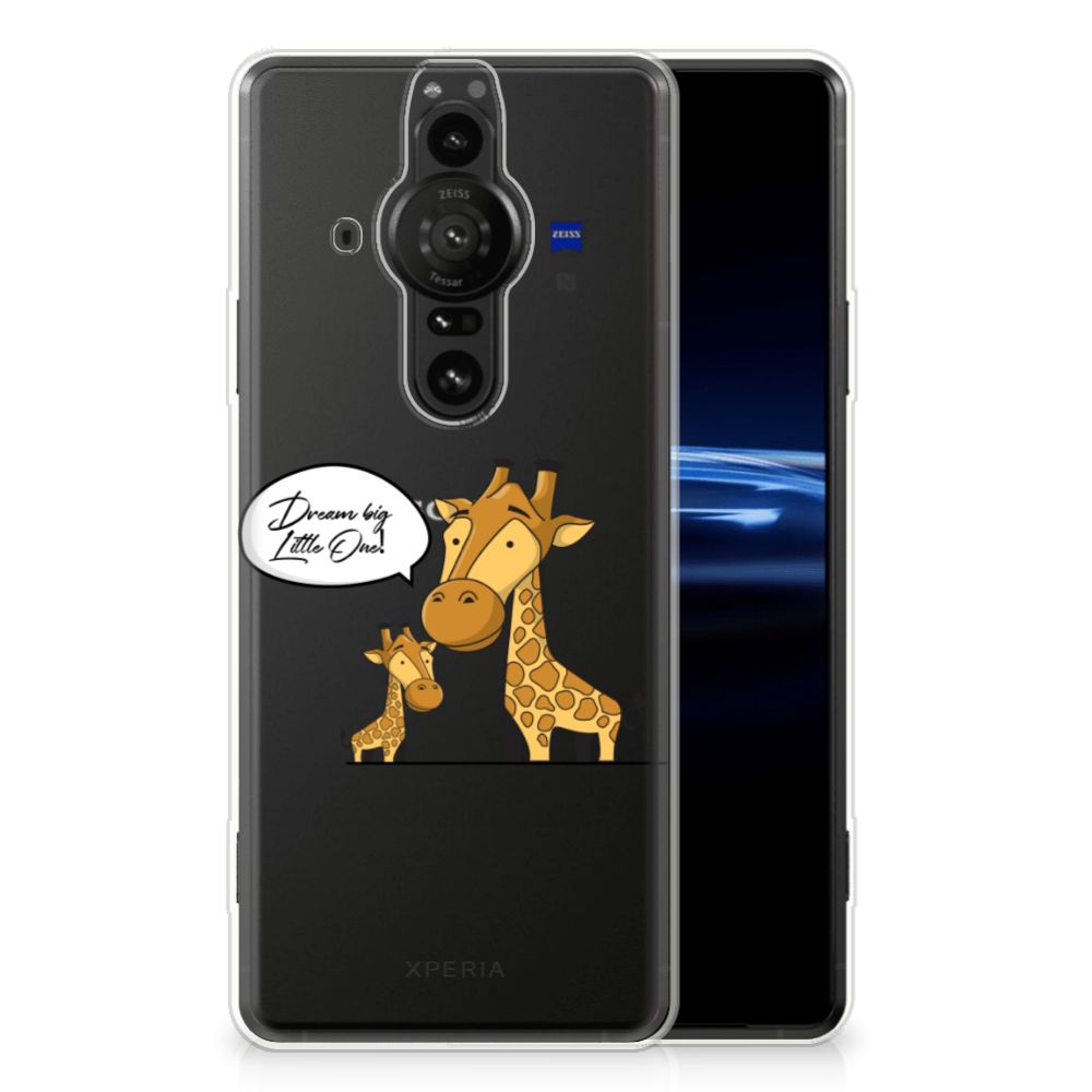 Sony Xperia Pro-I Telefoonhoesje met Naam Giraffe B2C Telecom