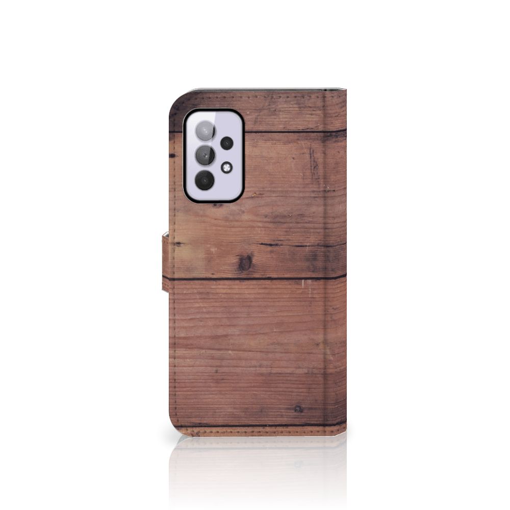 Samsung Galaxy A33 5G Book Style Case Old Wood