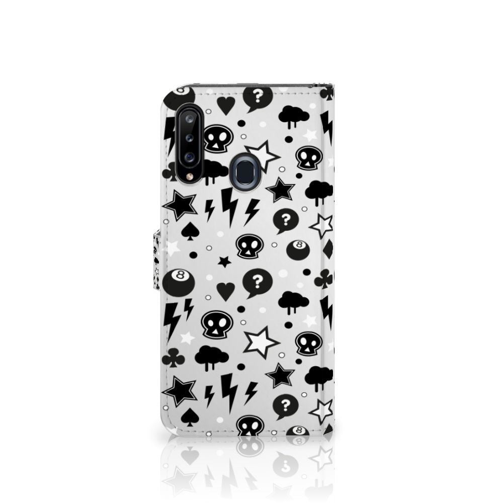 Telefoonhoesje met Naam Samsung Galaxy A20s Silver Punk