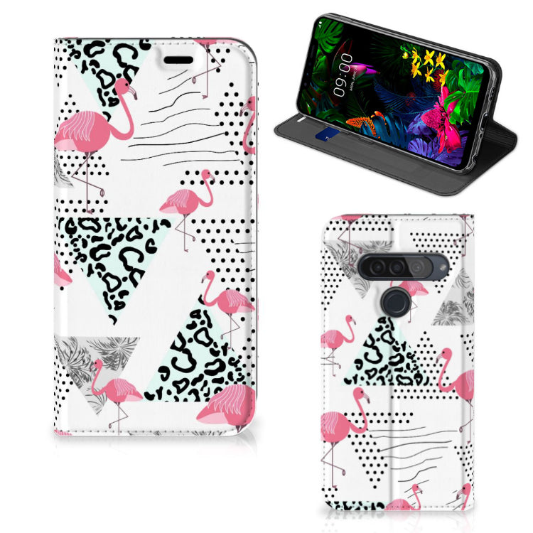 LG G8s Thinq Hoesje maken Flamingo Triangle