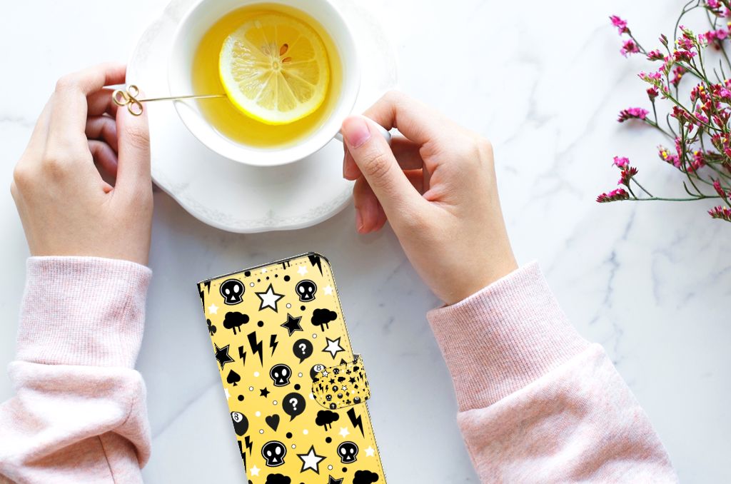 Telefoonhoesje met Naam Google Pixel 7 Punk Geel