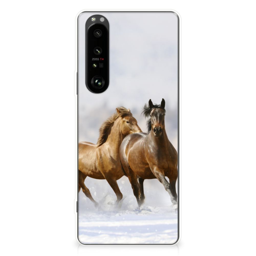 Sony Xperia 1 III TPU Hoesje Paarden B2C Telecom