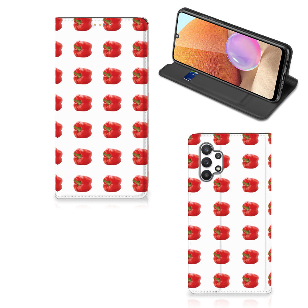 Samsung Galaxy A32 4G | A32 5G Enterprise Editie Flip Style Cover Paprika Red