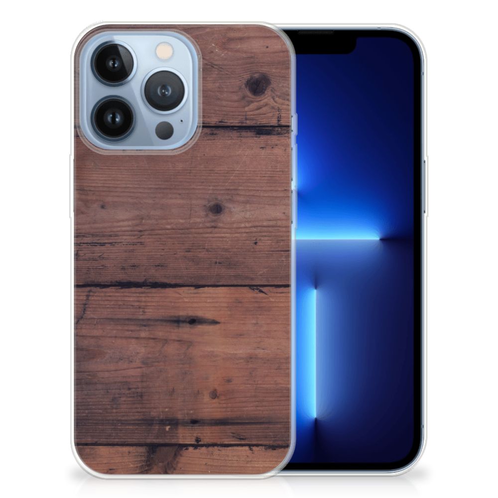 Apple iPhone 13 Pro Bumper Hoesje Old Wood B2C Telecom
