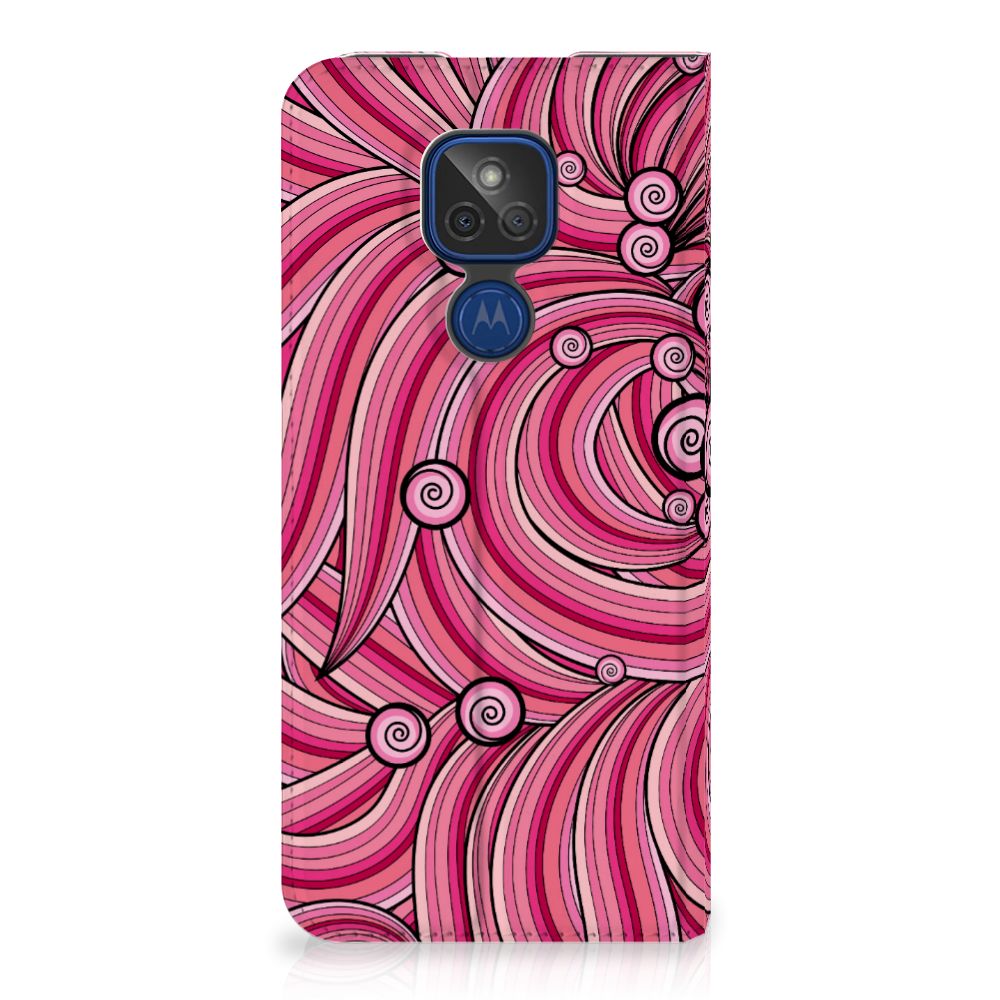 Motorola Moto G9 Play Bookcase Swirl Pink - B2C Telecom