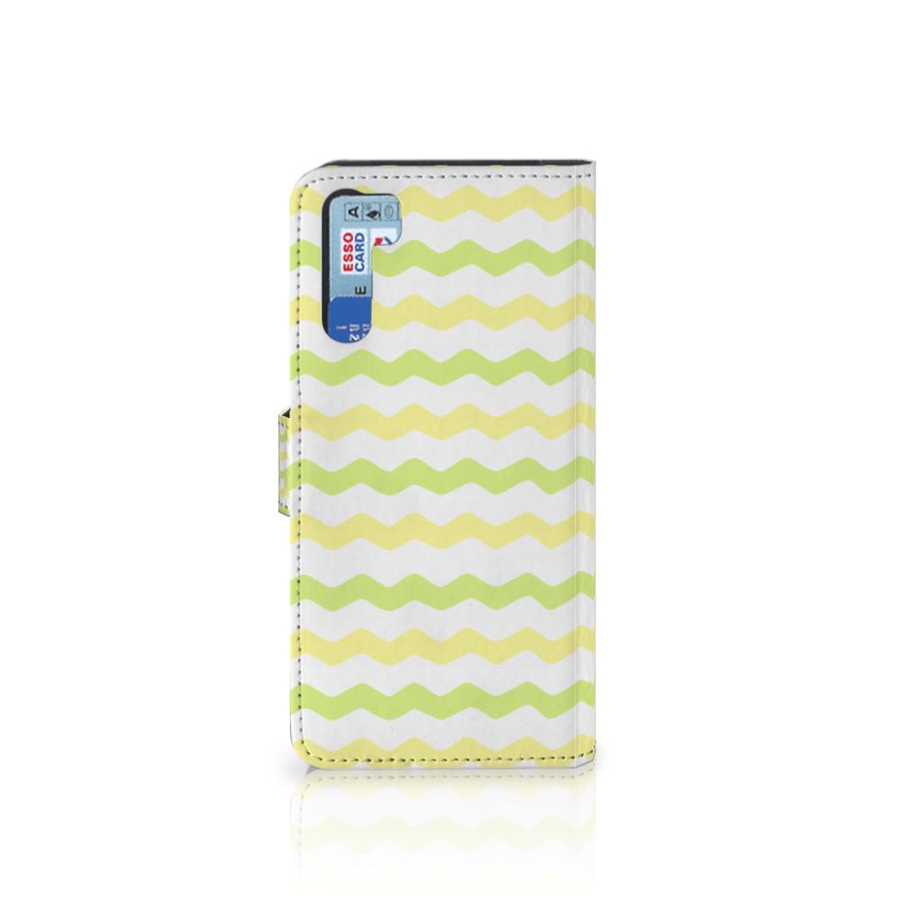OPPO A91 | Reno3 Telefoon Hoesje Waves Yellow