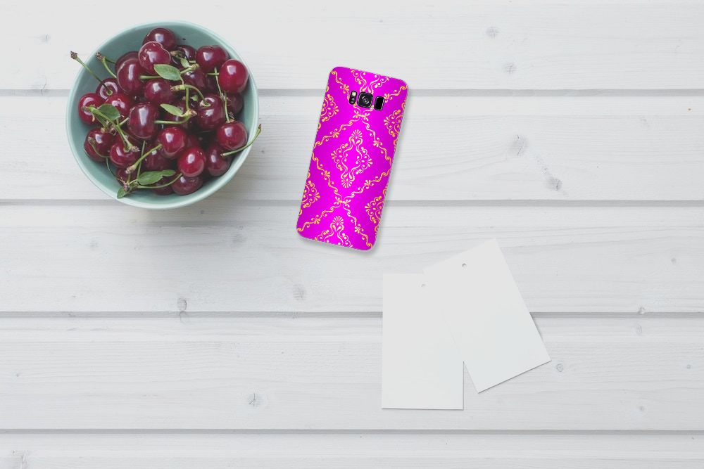 Siliconen Hoesje Samsung Galaxy S8 Plus Barok Roze