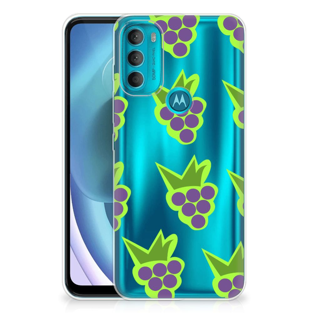 Motorola Moto G71 5G Siliconen Case Druiven