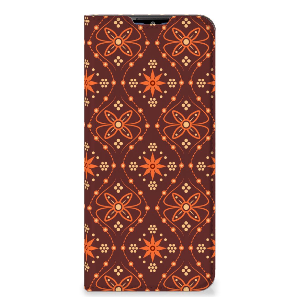 Samsung Galaxy M02s | A02s Hoesje met Magneet Batik Brown - B2C Telecom