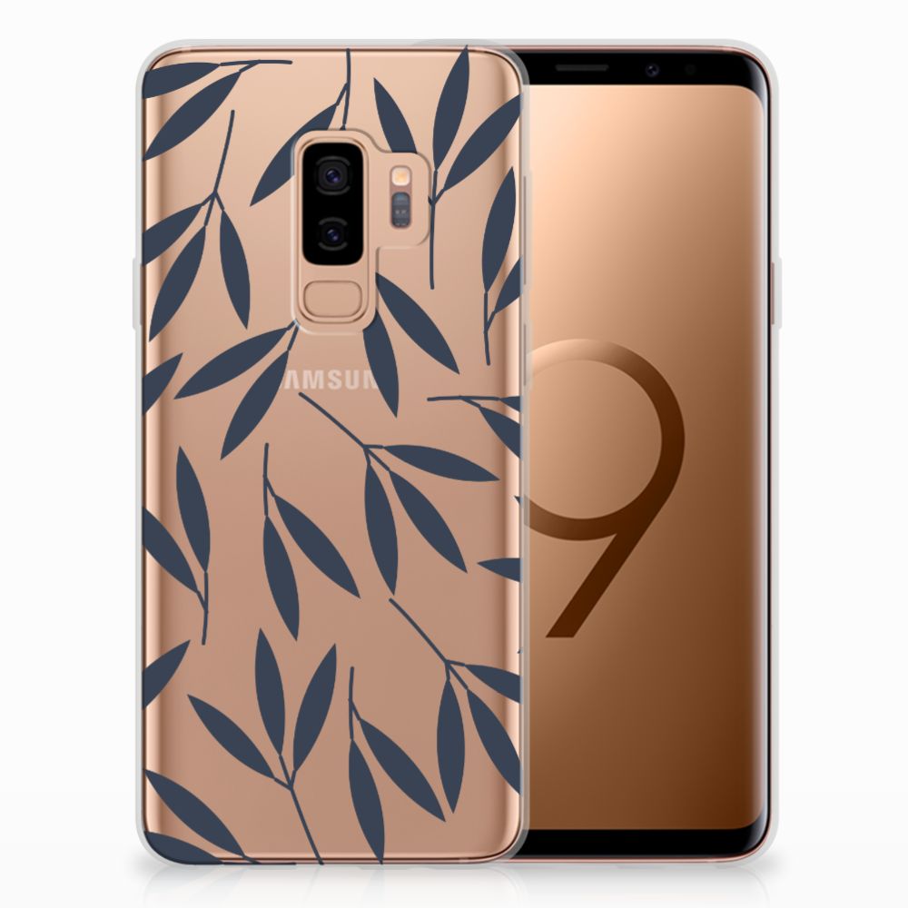 Samsung Galaxy S9 Plus TPU Case Leaves Blue