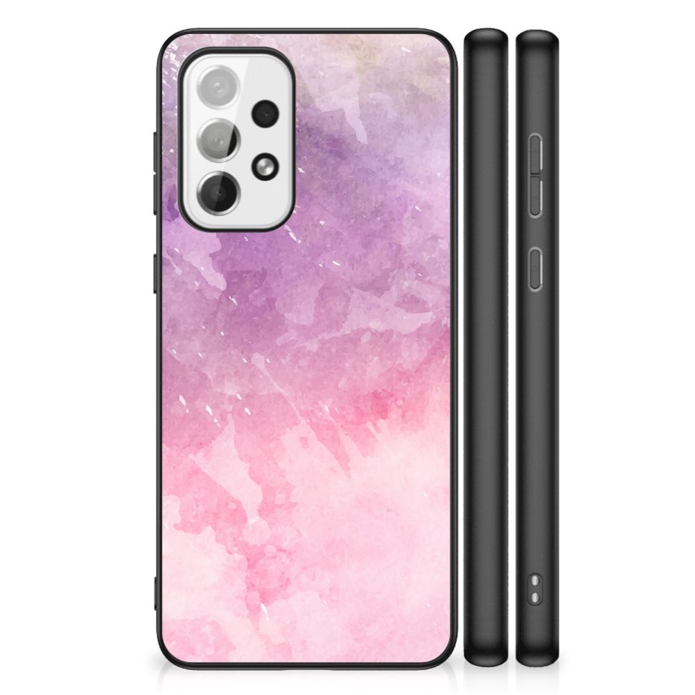 Kleurrijke Telefoonhoesje Samsung Galaxy A73 Pink Purple Paint B2C Telecom