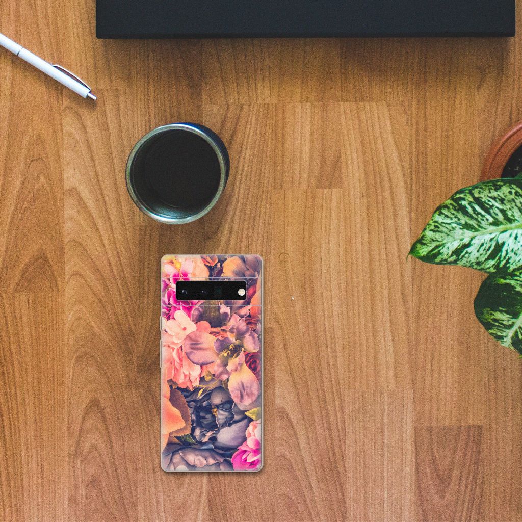 Google Pixel 6 Pro TPU Case Bosje Bloemen