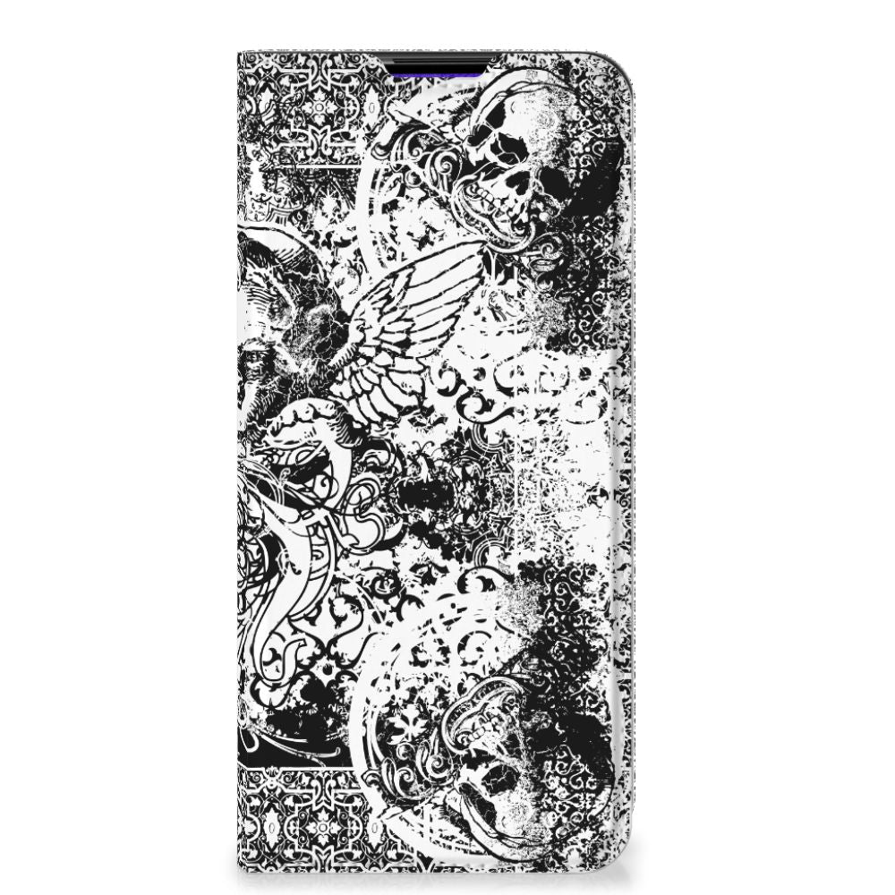 Mobiel BookCase Samsung Galaxy A03s Skulls Angel - B2C Telecom