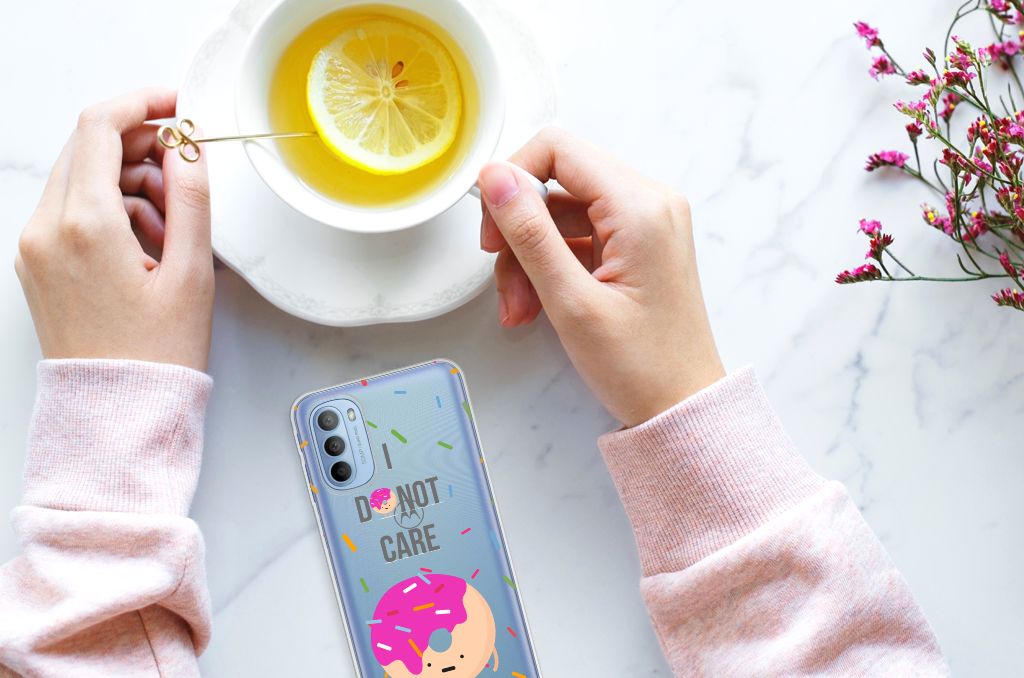 Motorola Moto G31 | G41 Siliconen Case Donut Roze B2C Telecom