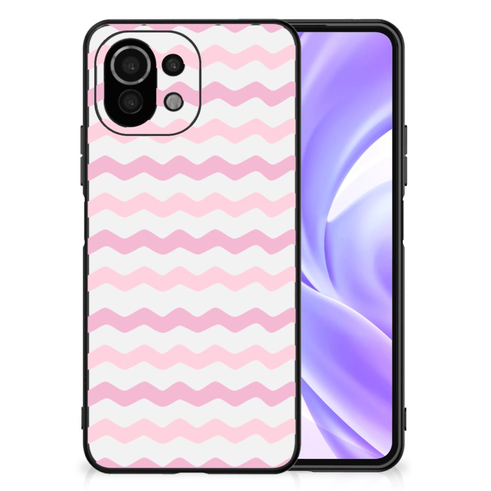 Xiaomi 11 Lite 5G NE | Mi 11 Lite Back Case Waves Roze