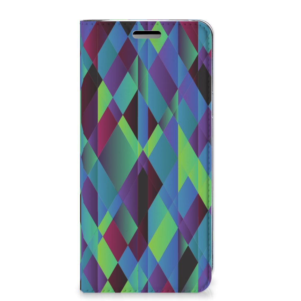 Samsung Galaxy S9 Stand Case Abstract Green Blue