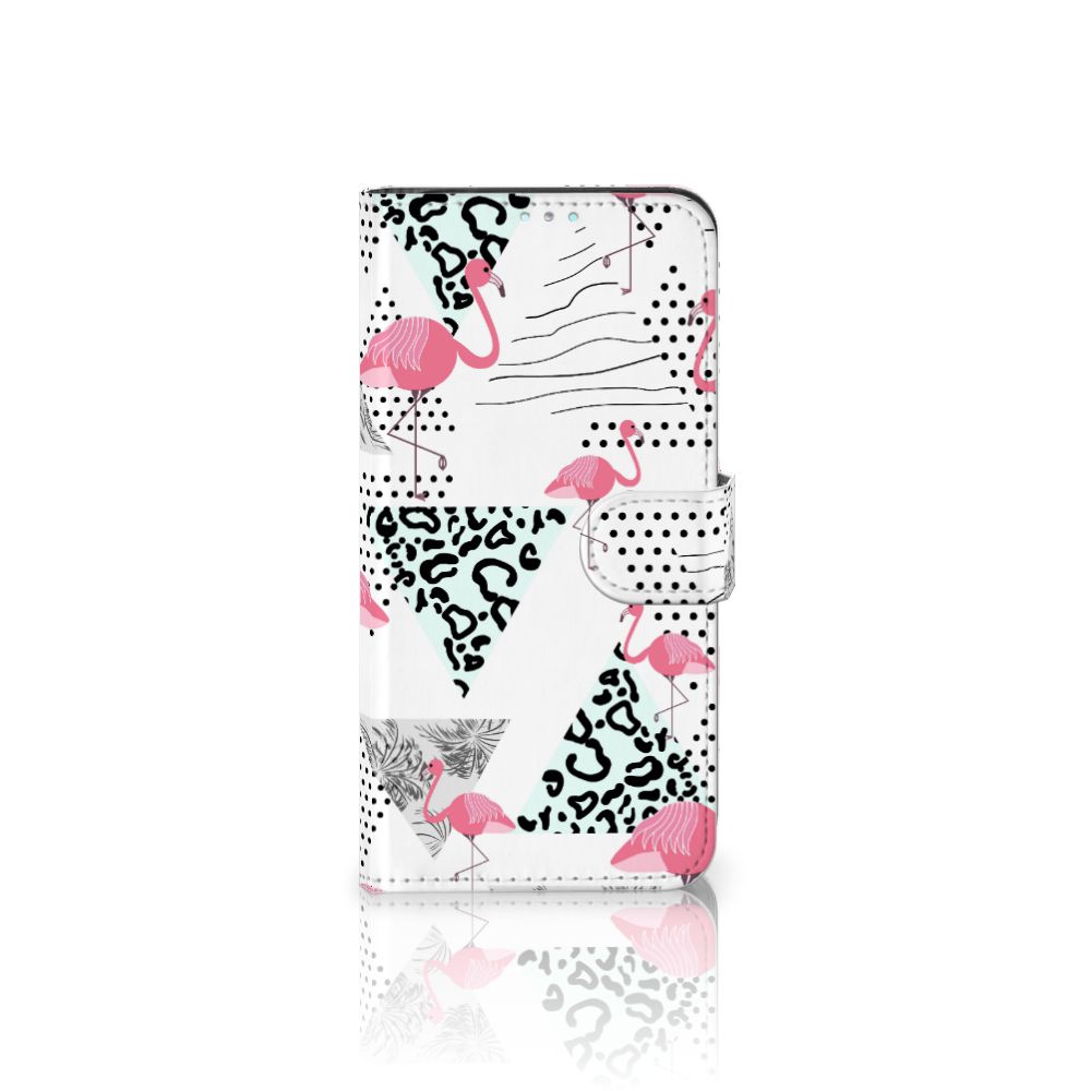 Samsung Galaxy A41 Telefoonhoesje met Pasjes Flamingo Triangle