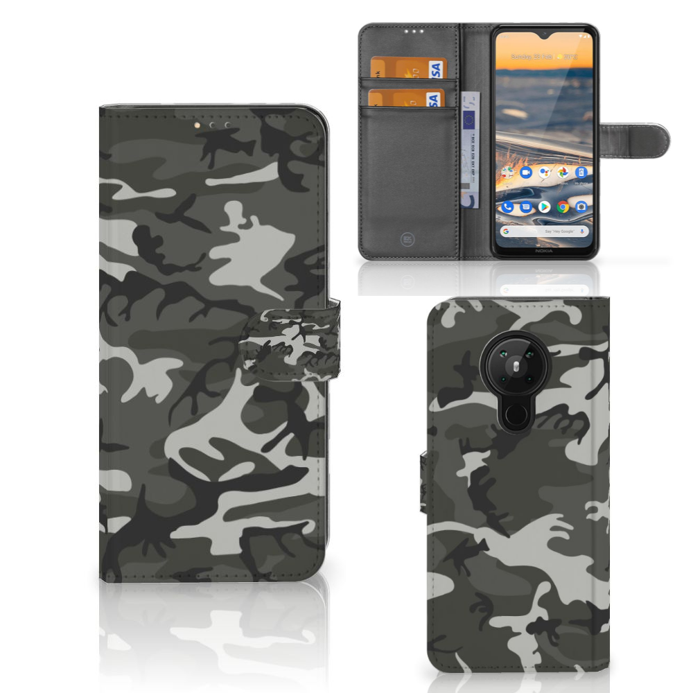 Nokia 5.3 Telefoon Hoesje Army Light