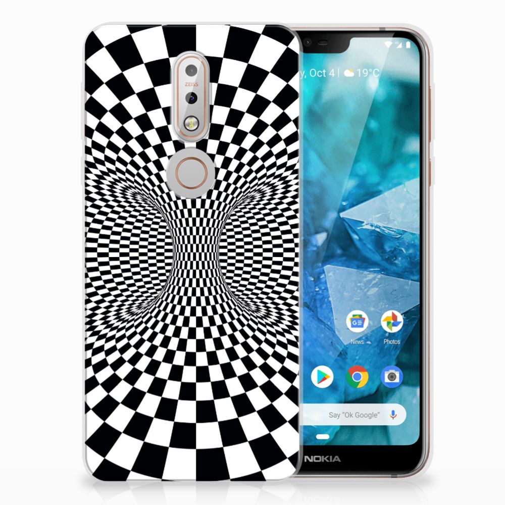 Nokia 7.1 TPU Hoesje Illusie