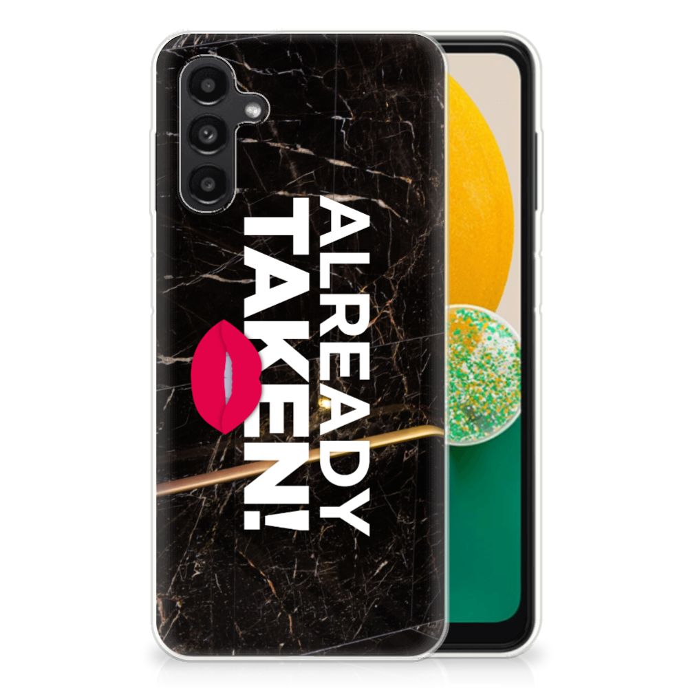 Samsung Galaxy A13 | A04s Siliconen hoesje met naam Already Taken Black