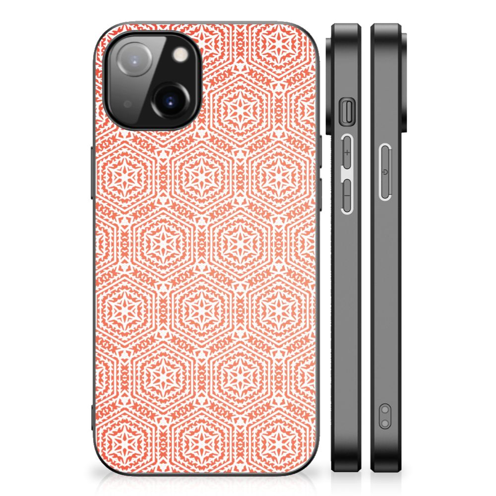 Apple iPhone 13 | iPhone 14 Back Case Pattern Orange