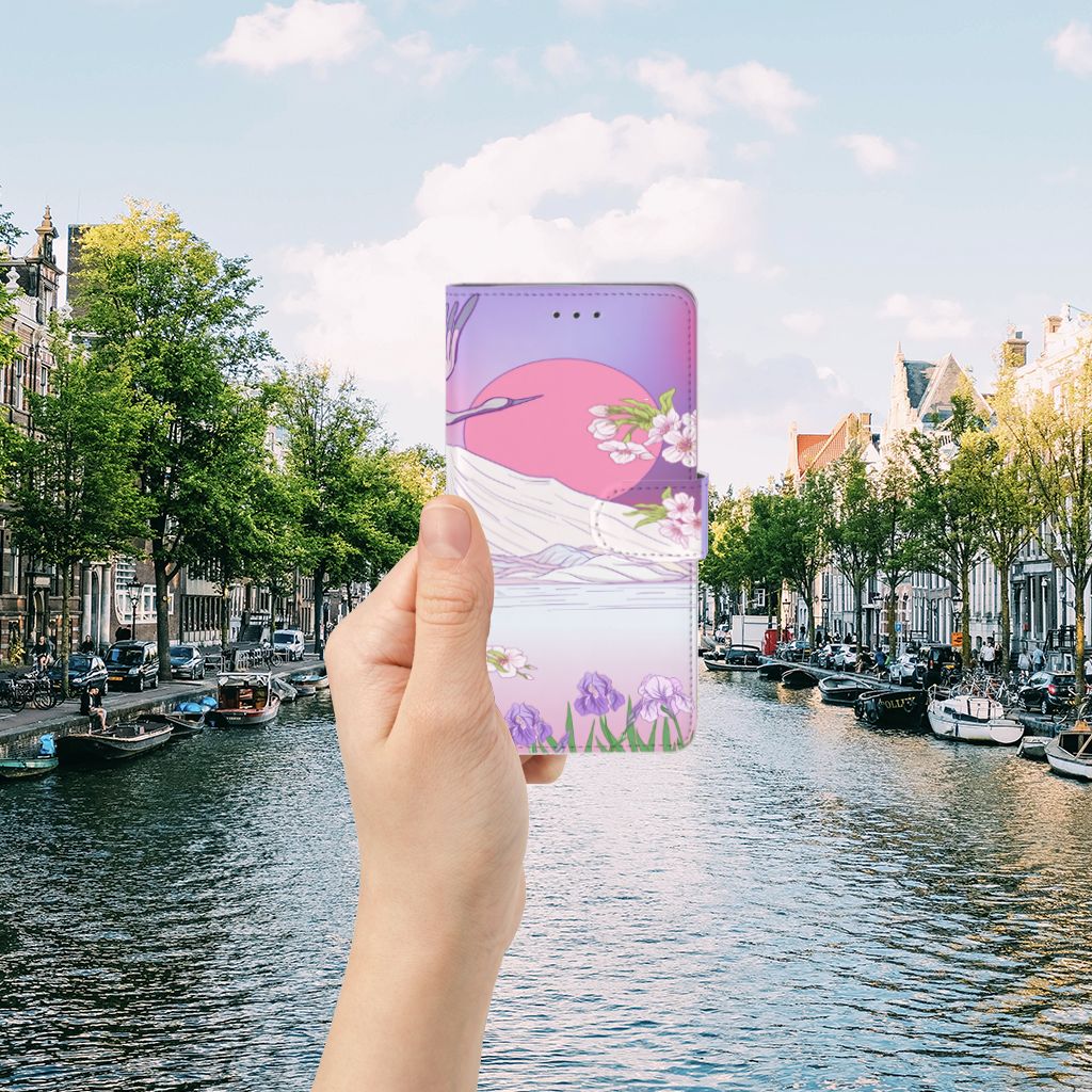 Samsung Galaxy J7 2016 Telefoonhoesje met Pasjes Bird Flying