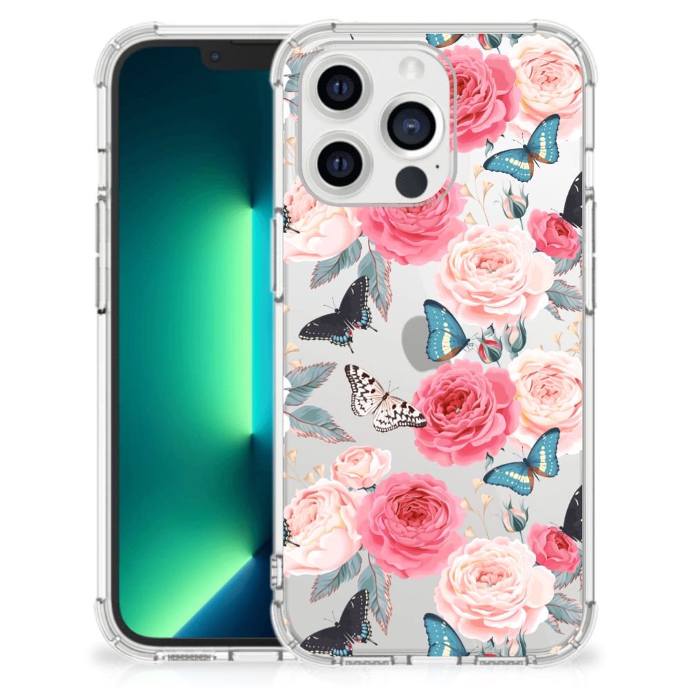 iPhone 13 Pro Max Case Butterfly Roses - B2C Telecom