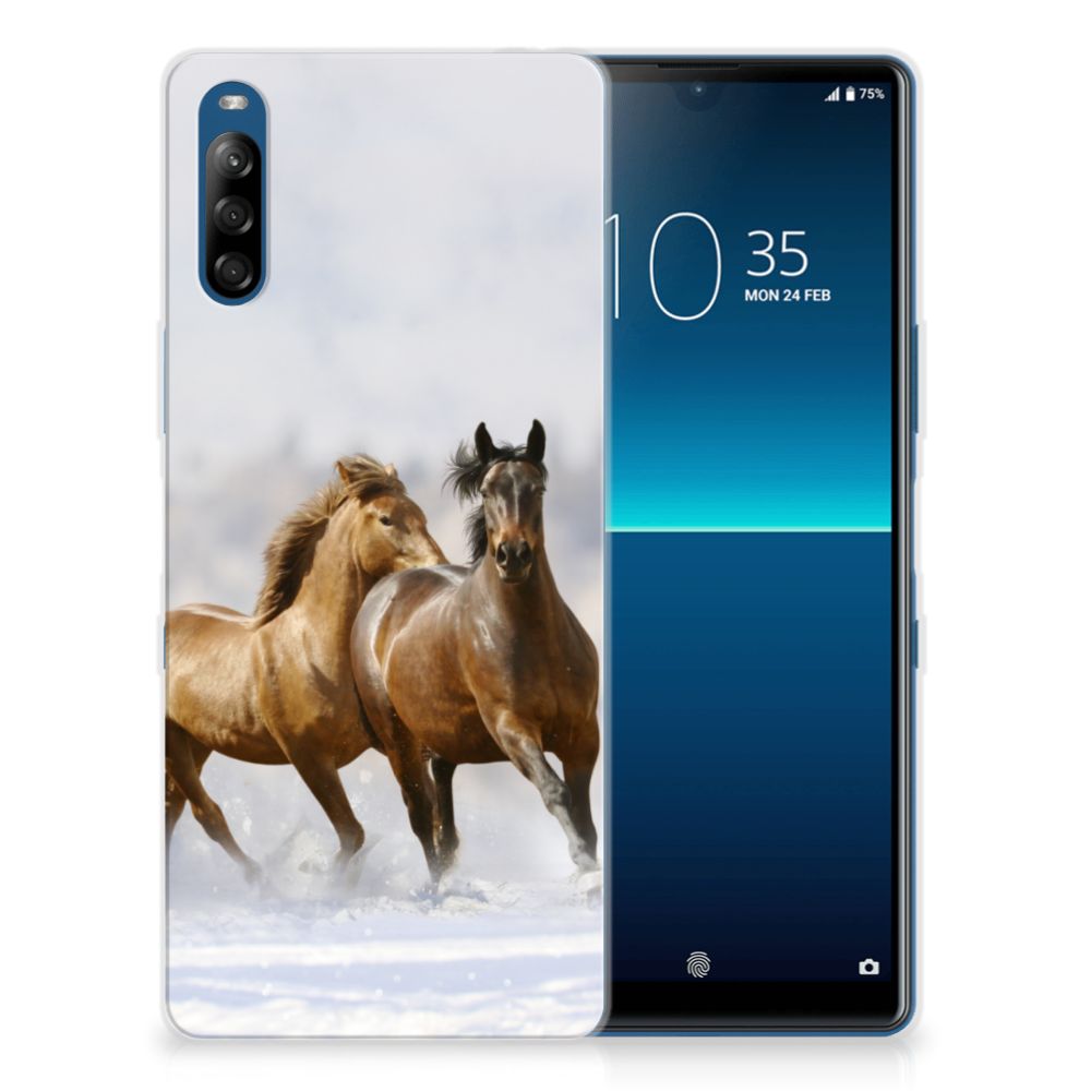Sony Xperia L4 TPU Hoesje Paarden