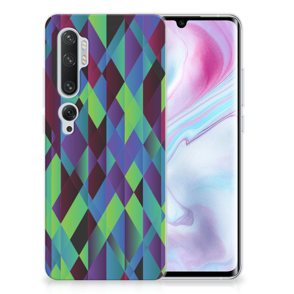 Xiaomi Mi Note 10 Pro TPU Hoesje Abstract Green Blue