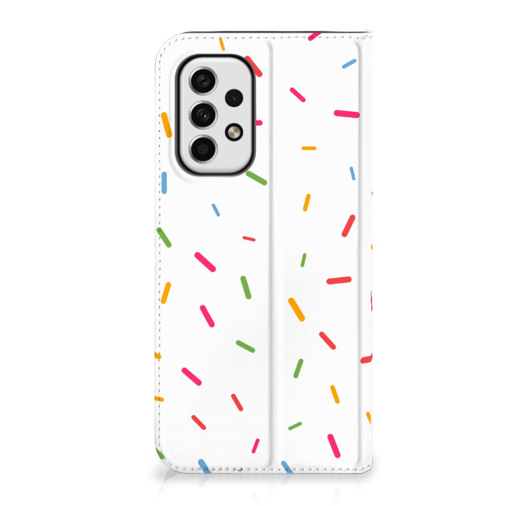 Samsung Galaxy A23 Flip Style Cover Donut Roze - B2C Telecom
