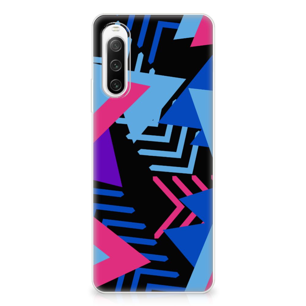 Sony Xperia 10 IV TPU Hoesje Funky Triangle