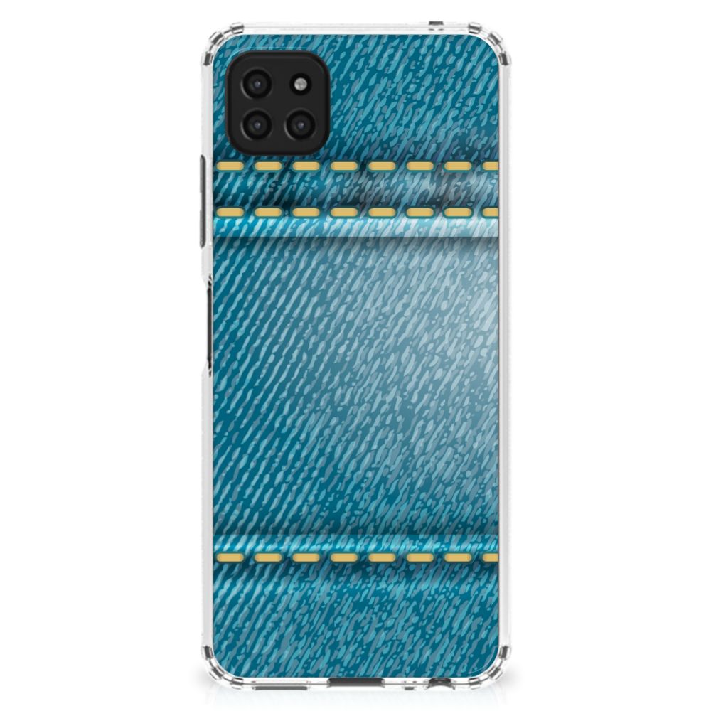 Samsung Galaxy A22 5G Anti Shock Bumper Case Jeans B2C Telecom