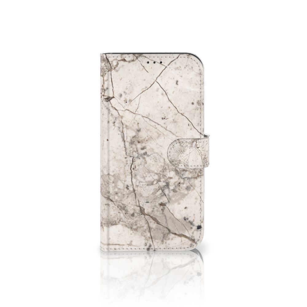 Apple iPhone 12 Pro Max Bookcase Marmer Beige