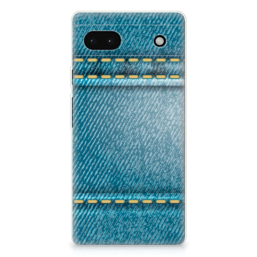 Google Pixel 6A Silicone Back Cover Jeans