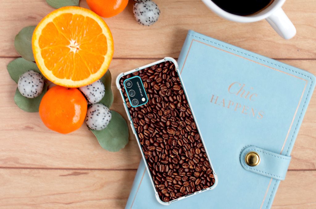 Samsung Galaxy M02s | A02s Beschermhoes Koffiebonen B2C Telecom